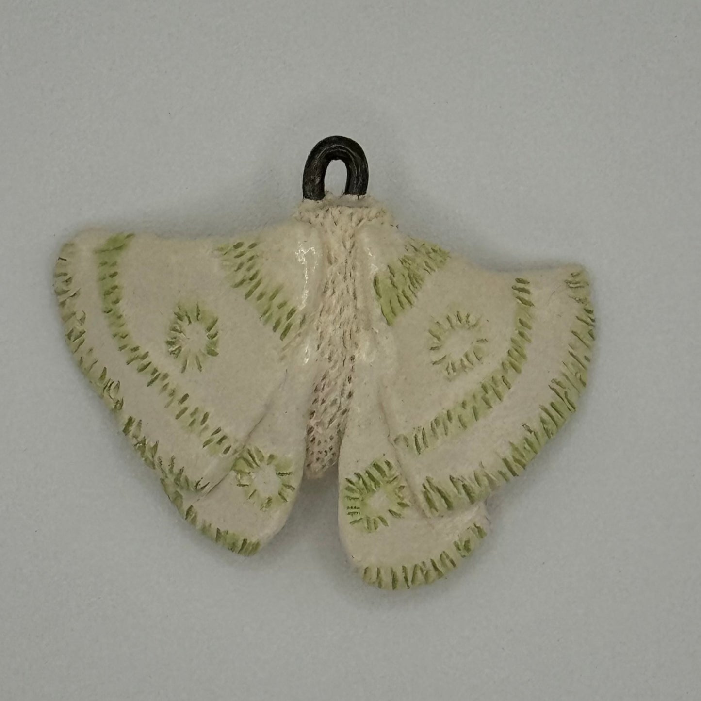 Moth Charm (with green details)