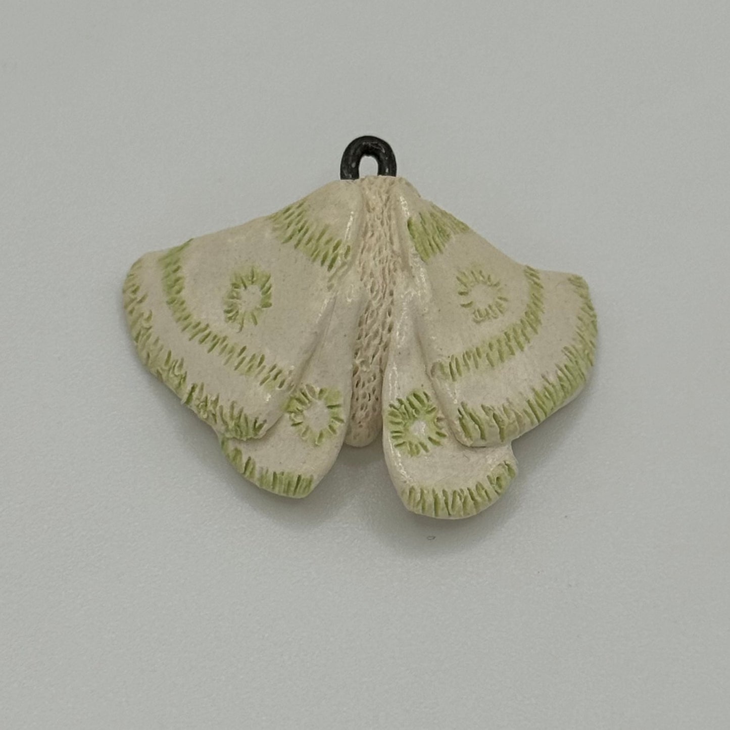 Moth Charm (with green details)