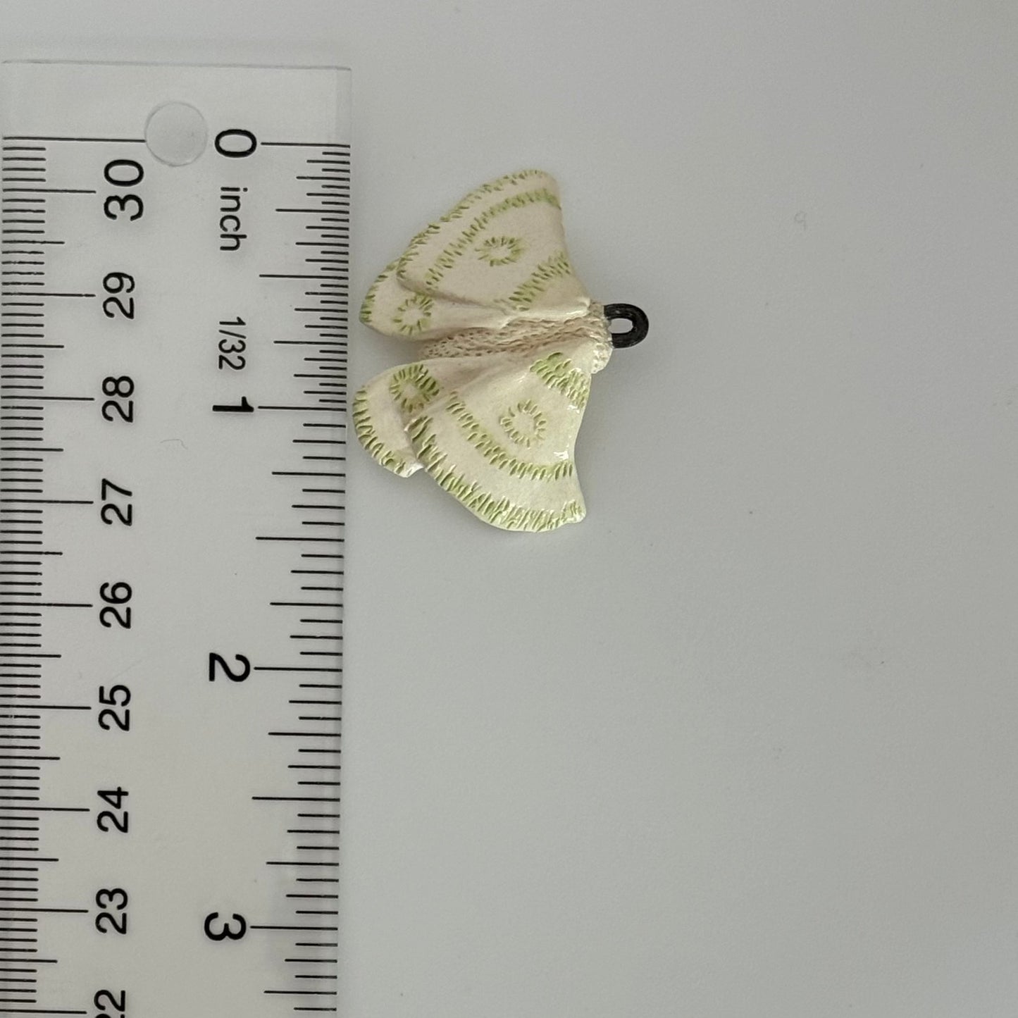 Moth Charm (with green details)