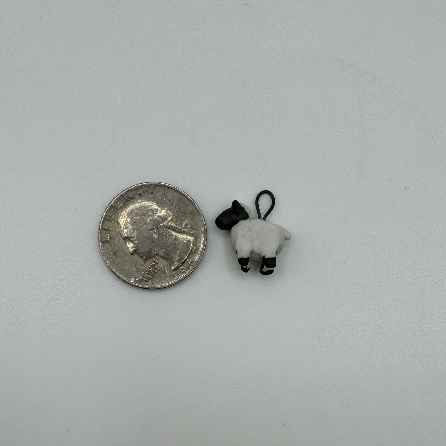 Porcelain Sheep Charm (missing 1 ear- discounted)