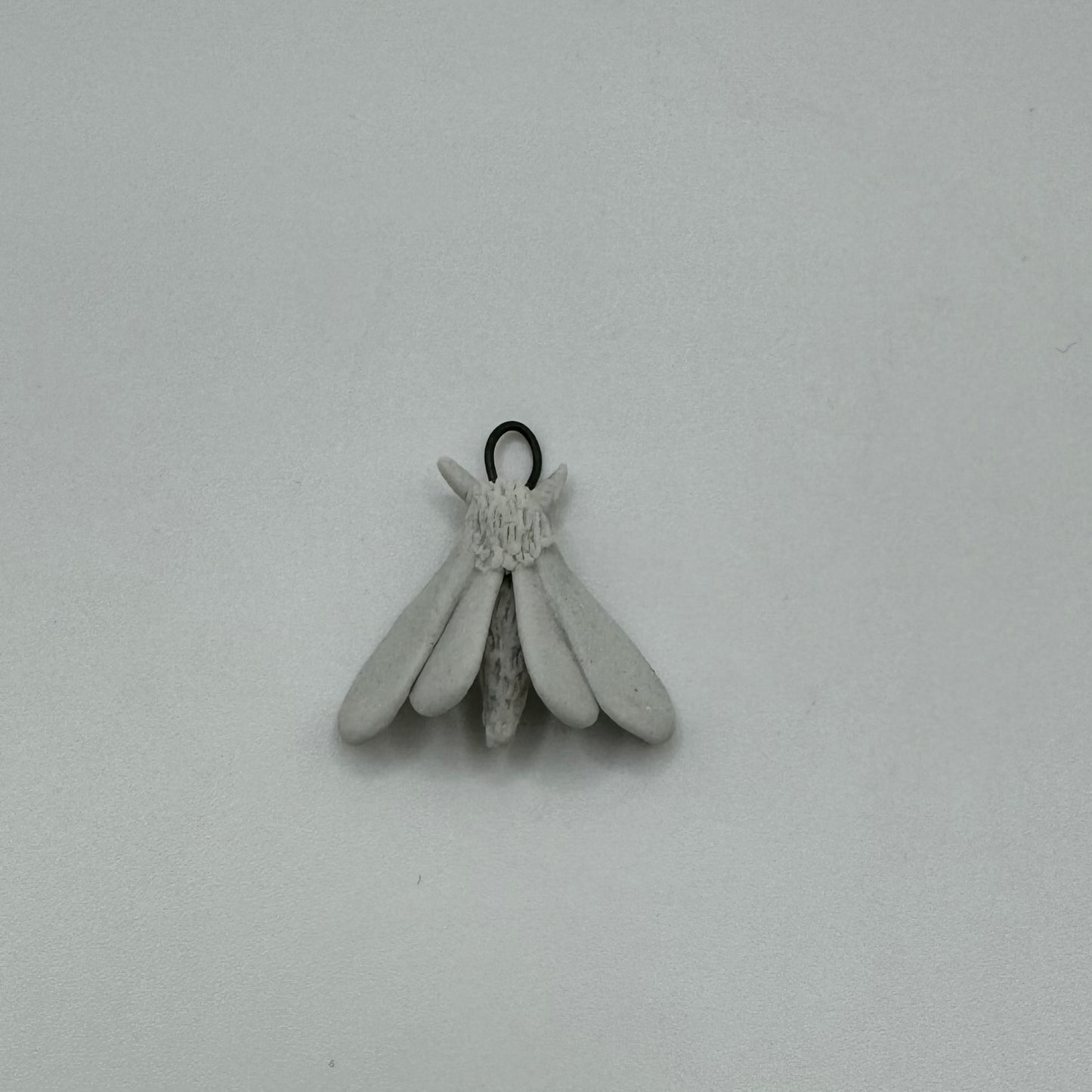 Porcelain Moth Charm