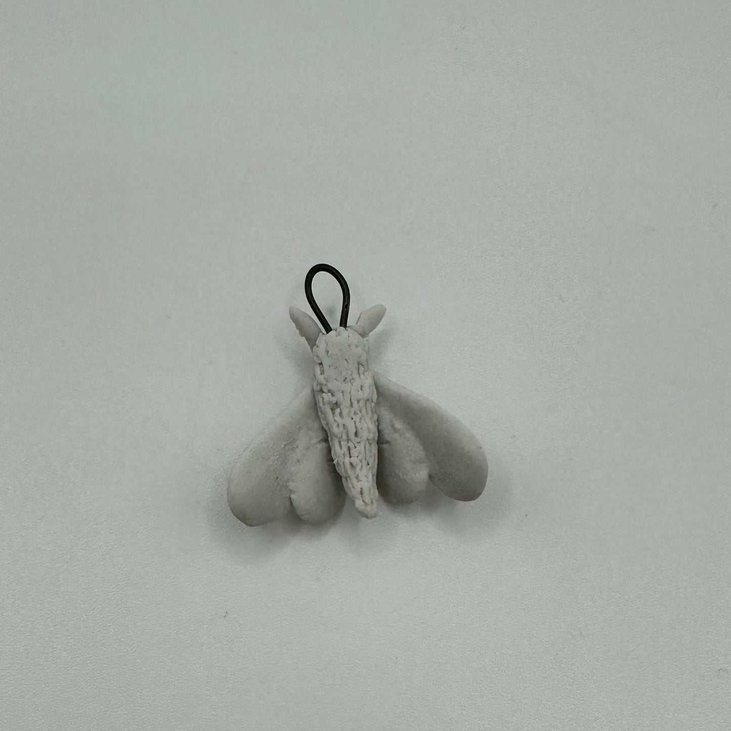 Porcelain Moth Charm