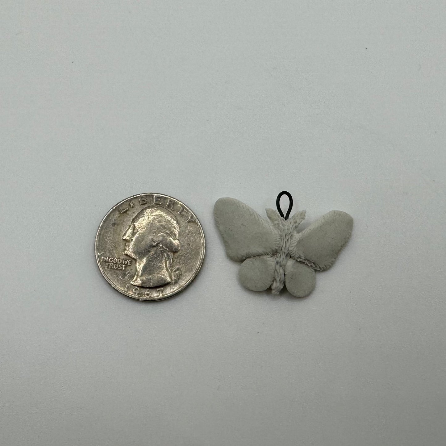 Porcelain Moth Charm 2